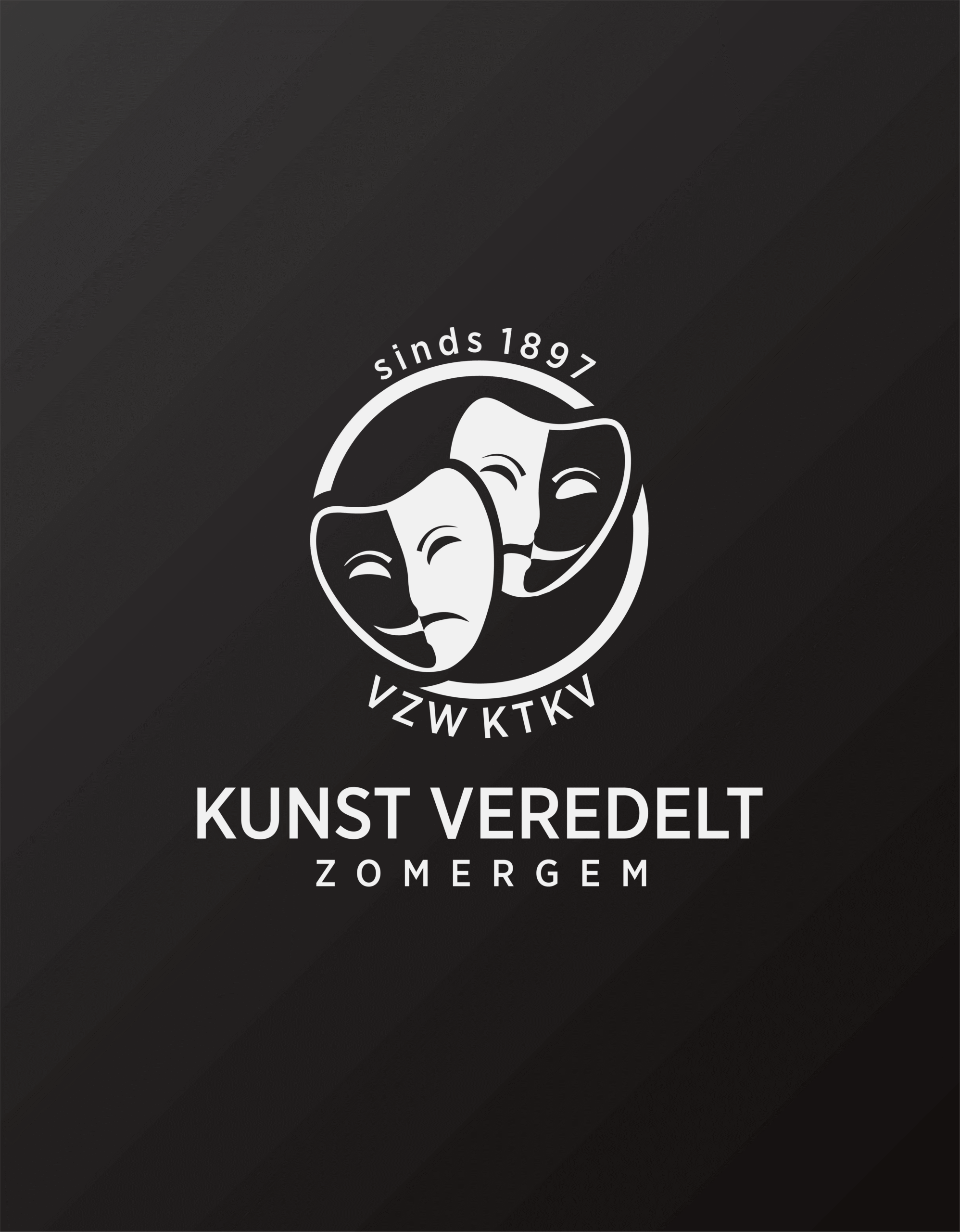 KunstVeredeltZomergemLogoBlackBackground