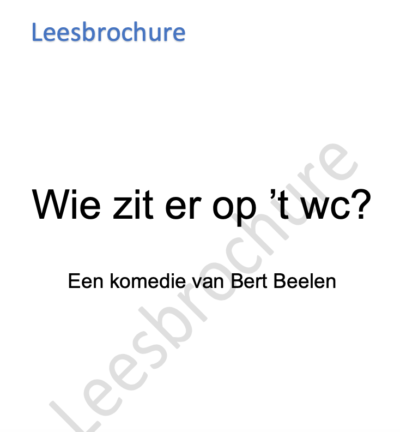 Wie zit er op ’t wc? - Bert Beelen